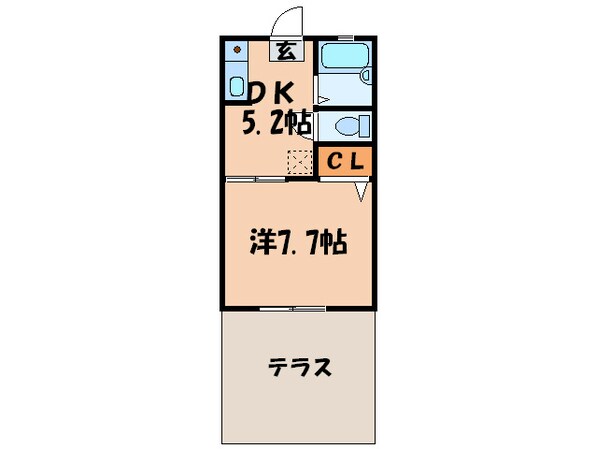 クレセント１の物件間取画像